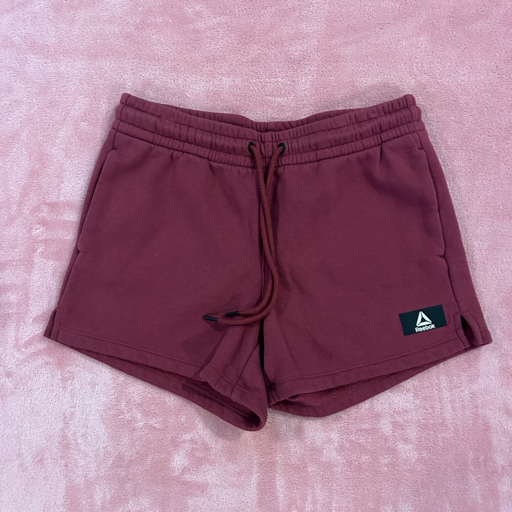 NWOT Reebok Women's Burgundy Sweat Shorts